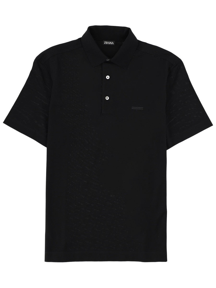 Zegna - Man - Black - Polo Shirt