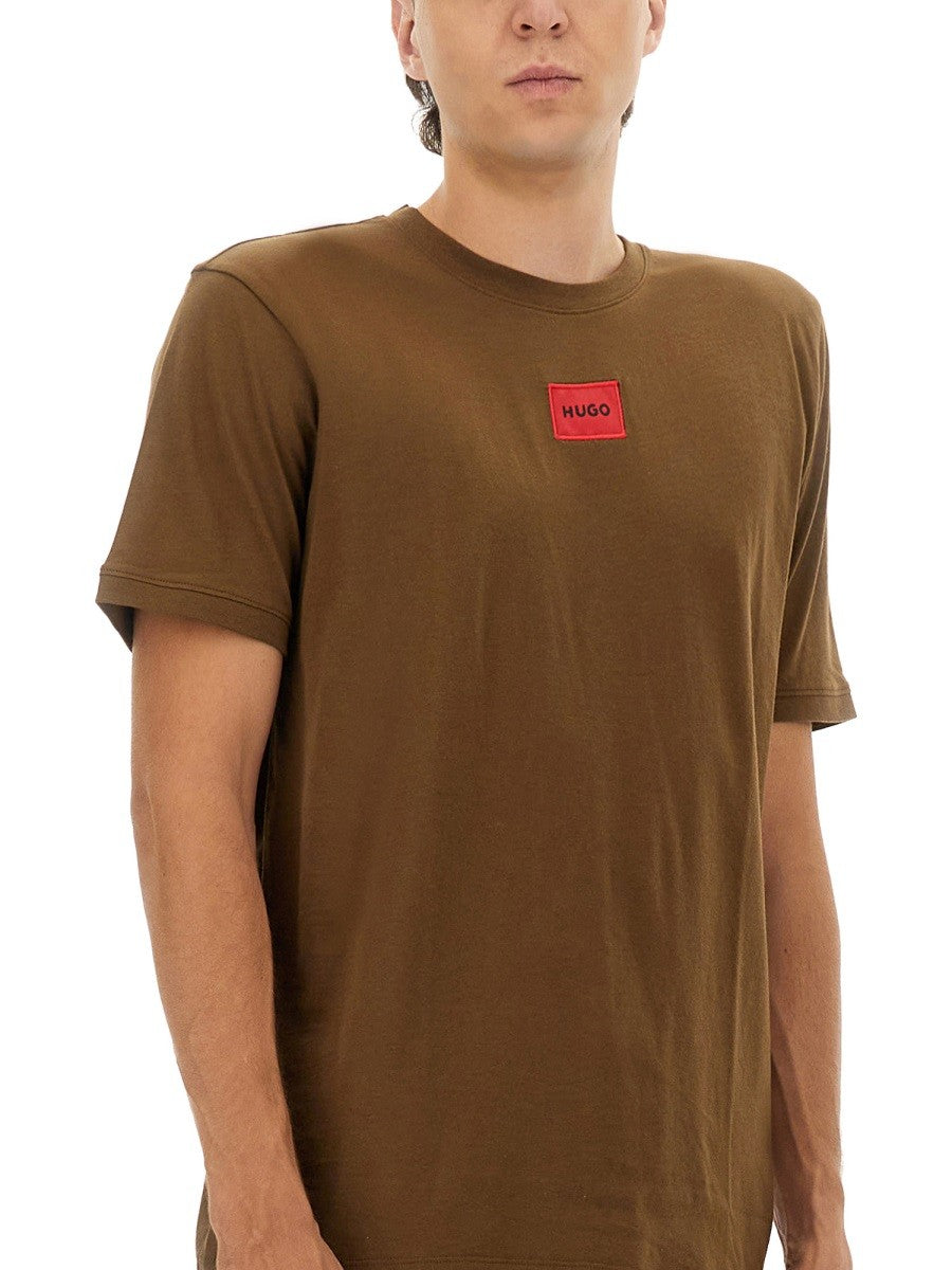 Hugo - Man - Brown - T-shirt