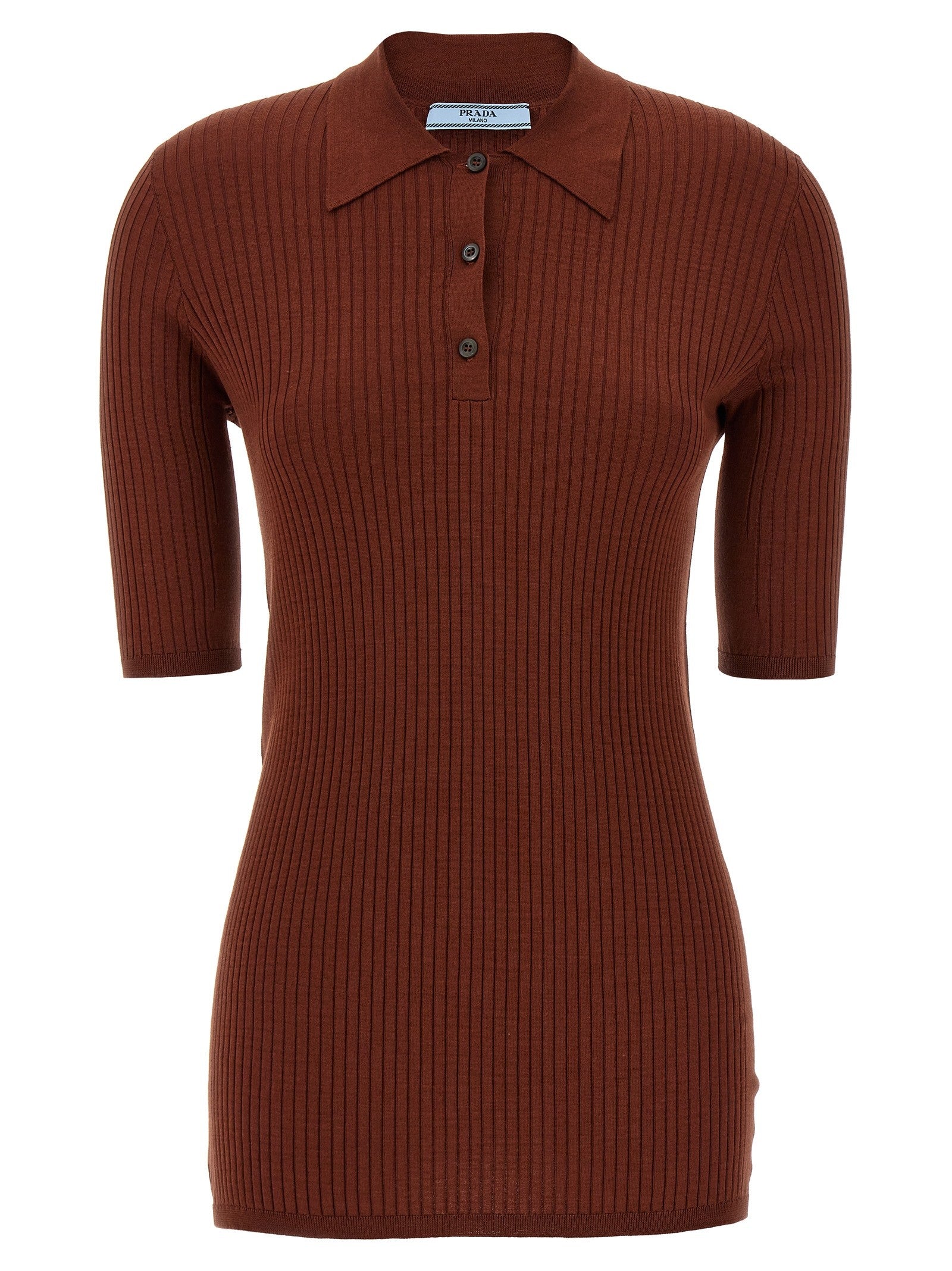 PRADA - nan - Brown - Polo Shirt