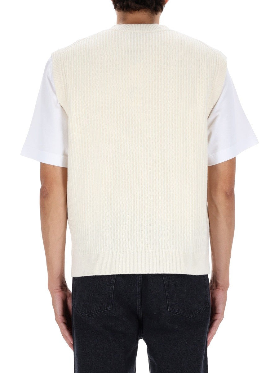 Maison Kitsune - Man - White - Vest