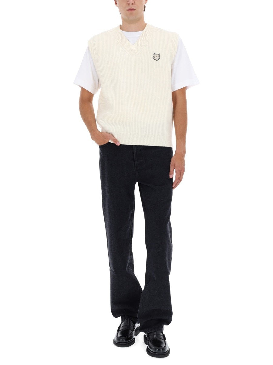 Maison Kitsune - Man - White - Vest