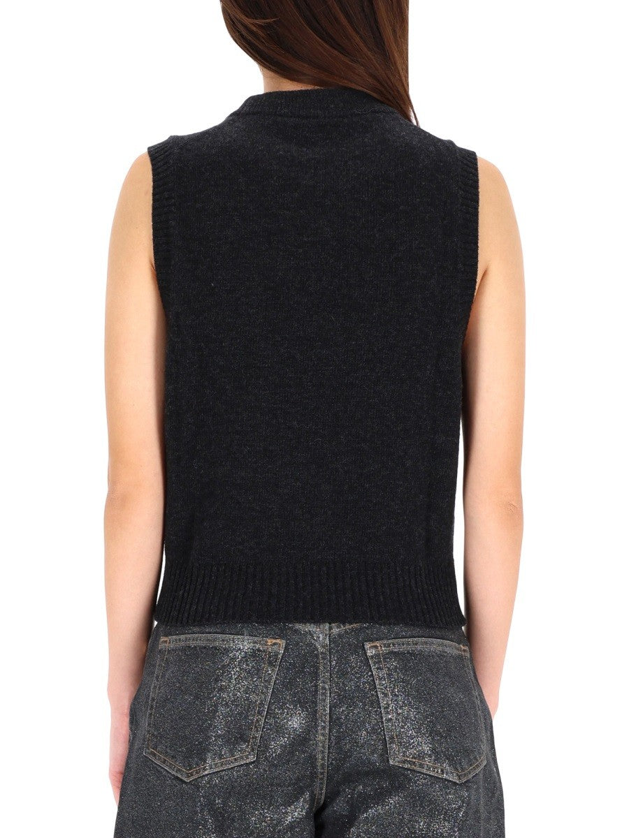 GANNI - Woman - Black - Vest