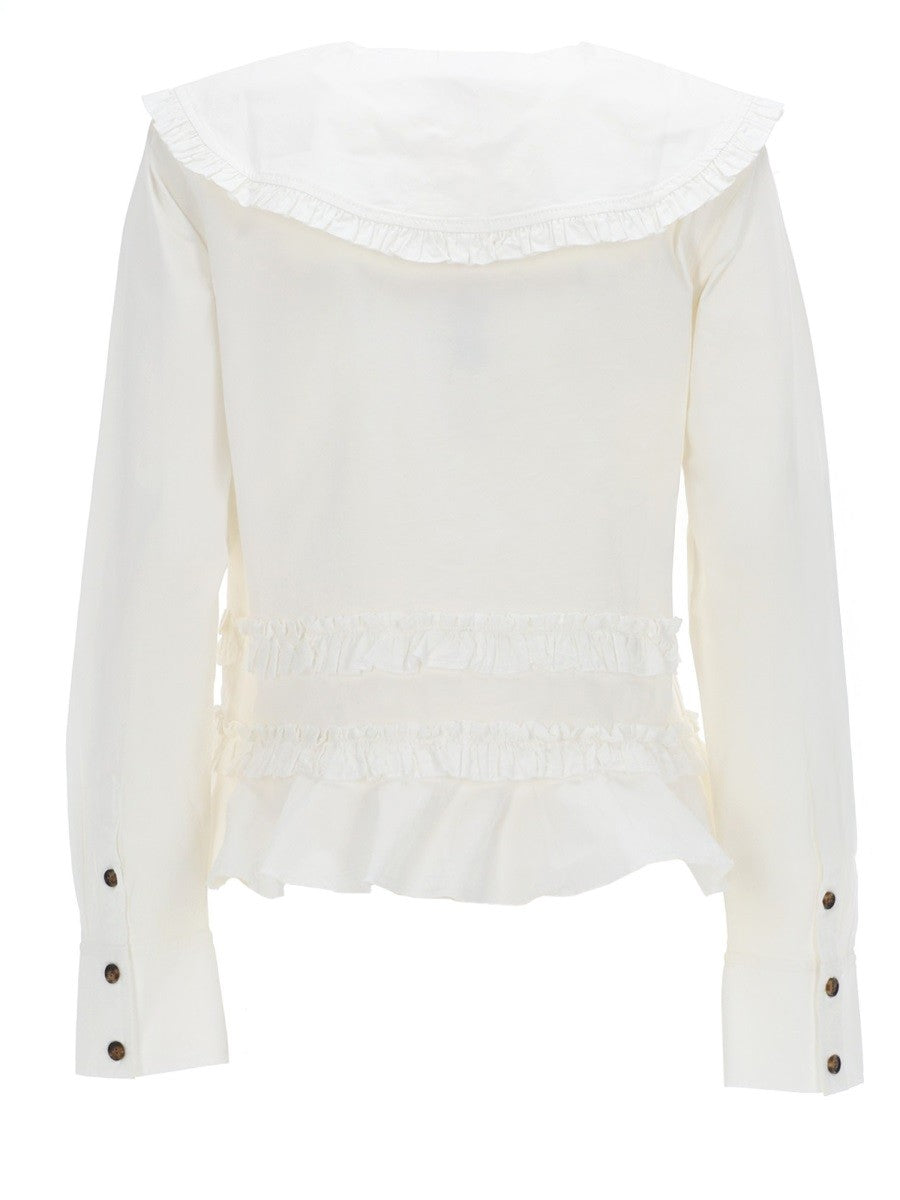 GANNI - Woman - White - Shirt