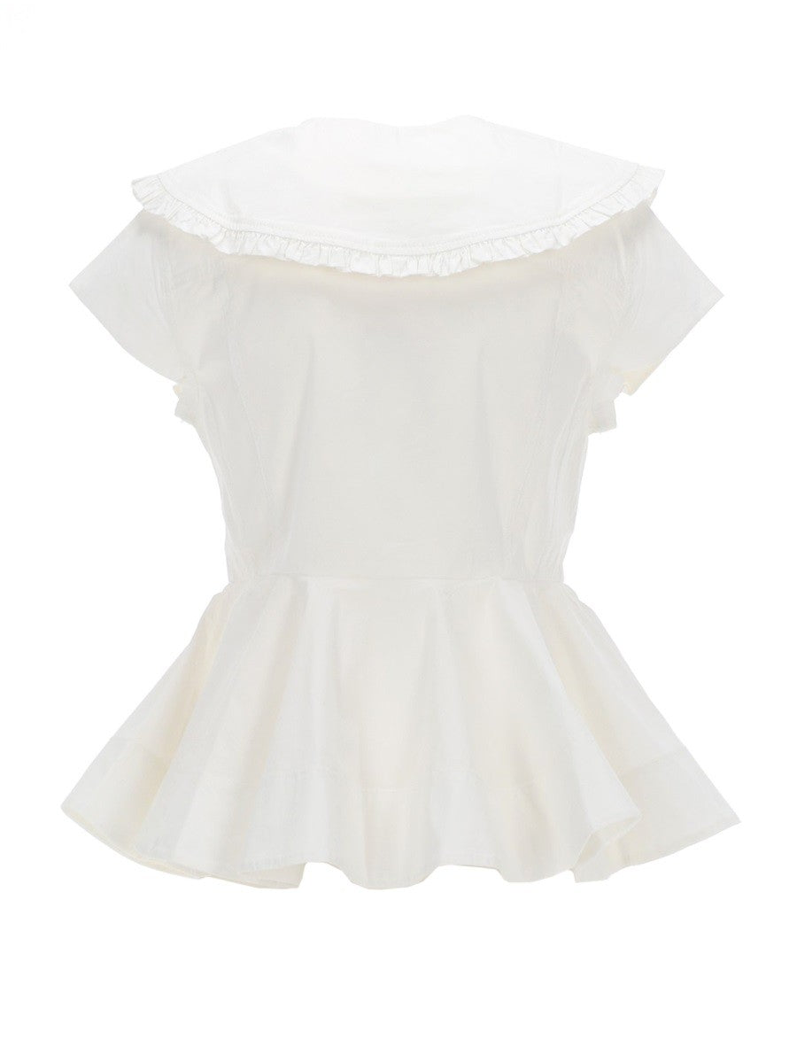 GANNI - Woman - White - Shirt