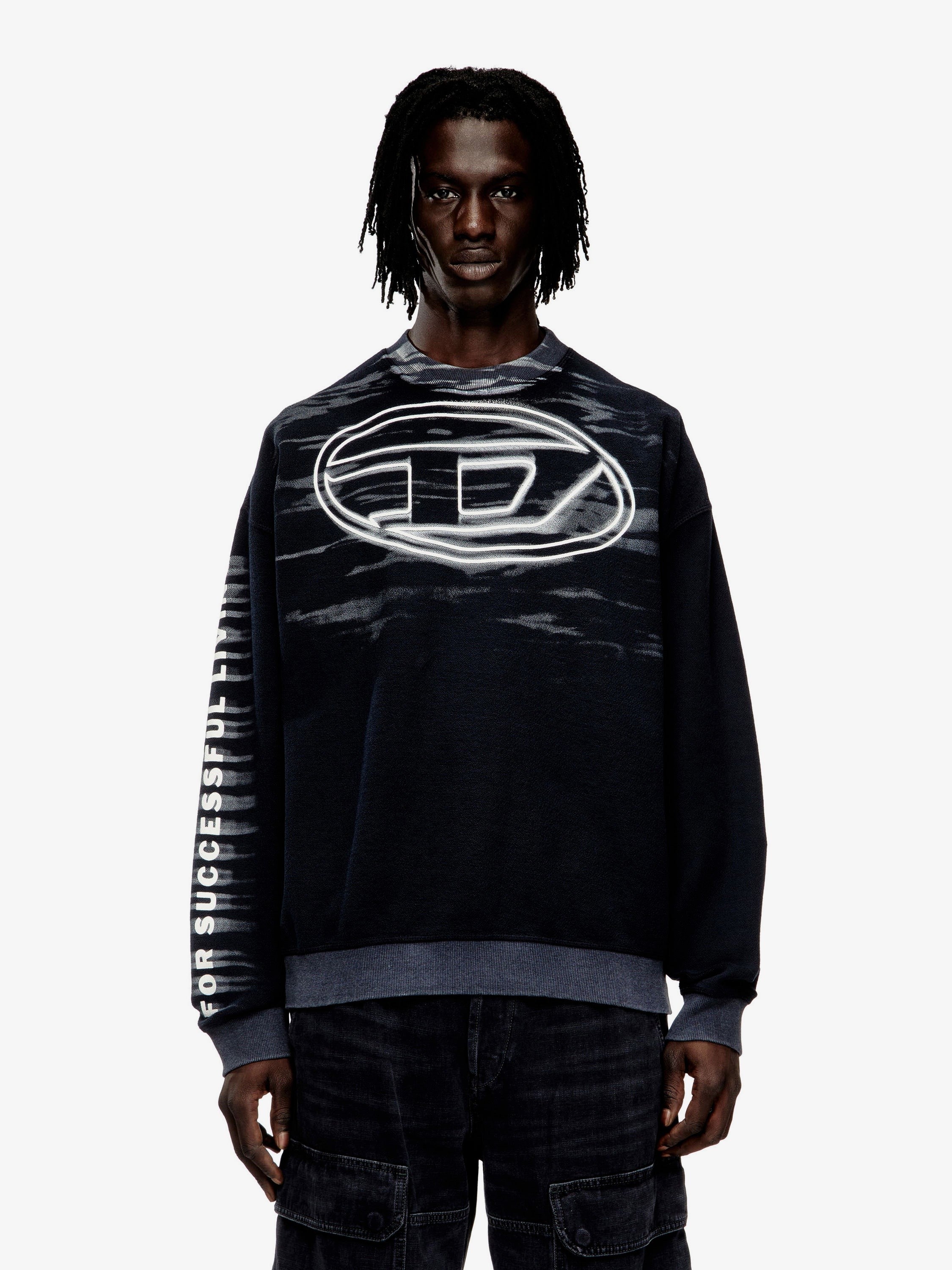 Diesel - Man - Black - Sweatshirt