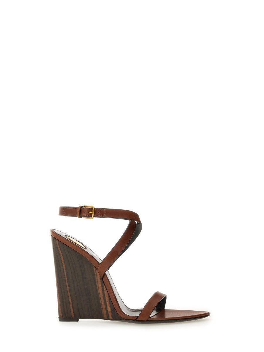 Saint Laurent - Woman - Brown - Wedge
