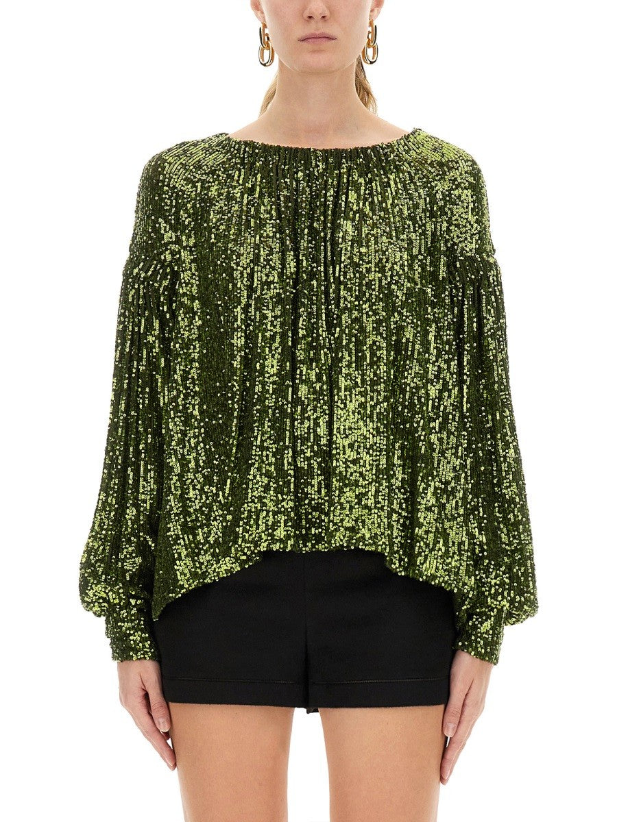 RABANNE - Woman - Green - Shirt