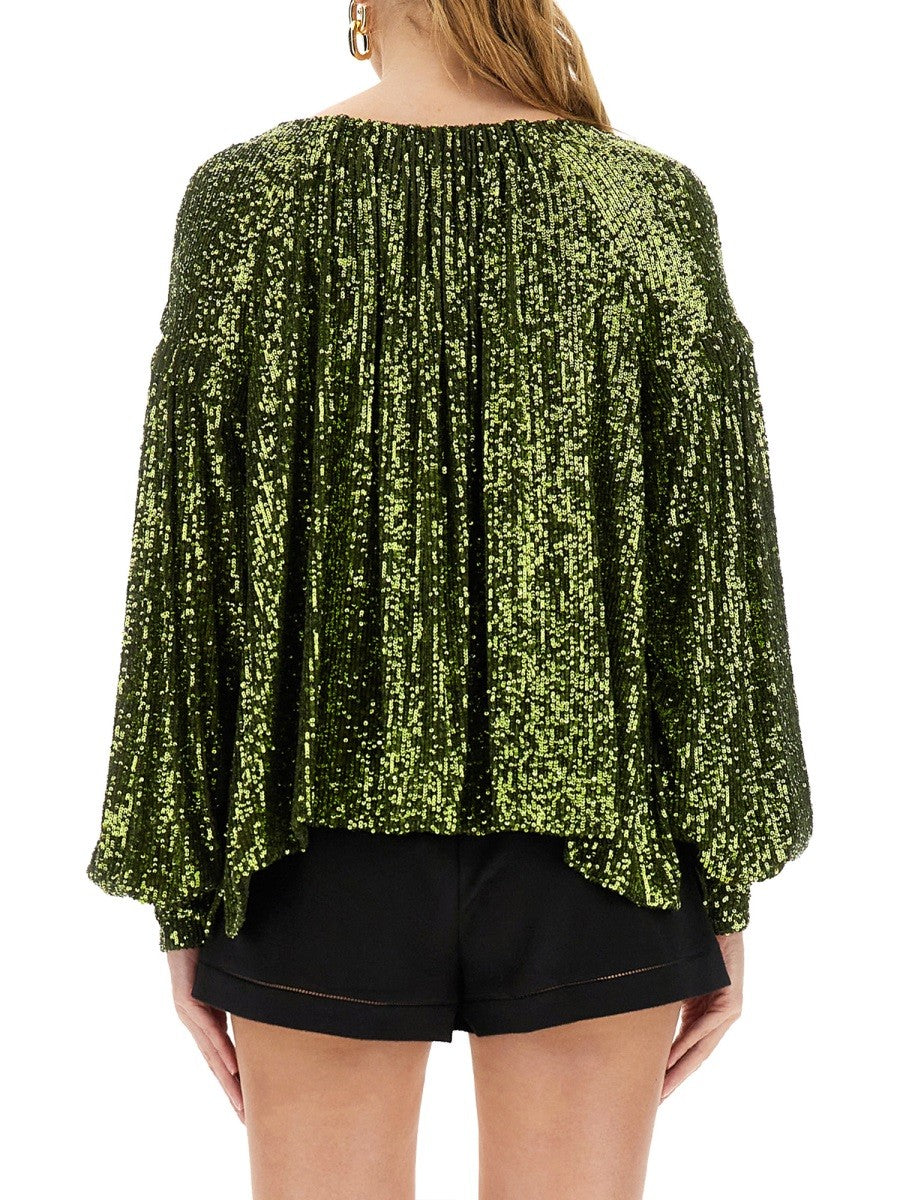 RABANNE - Woman - Green - Shirt