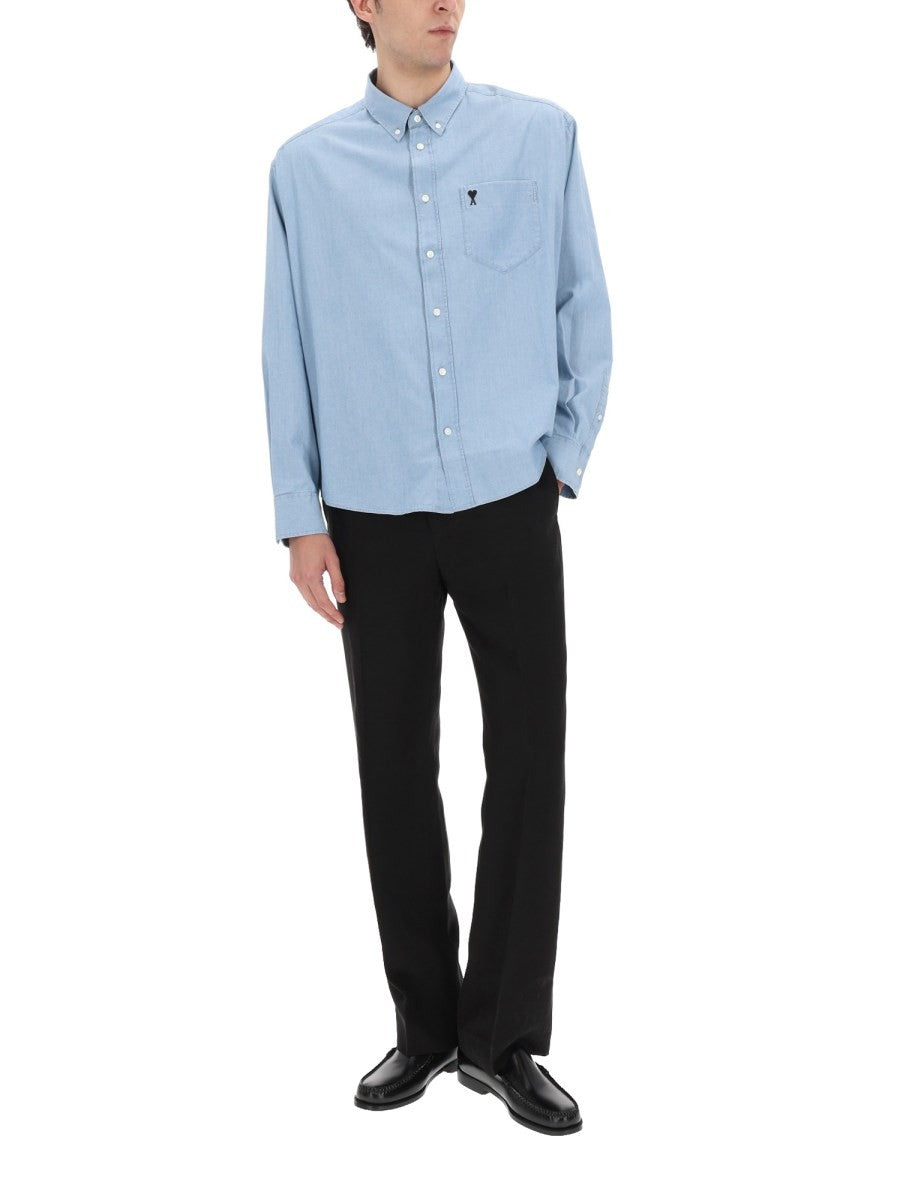 AMI PARIS - Man - Blue - Shirt