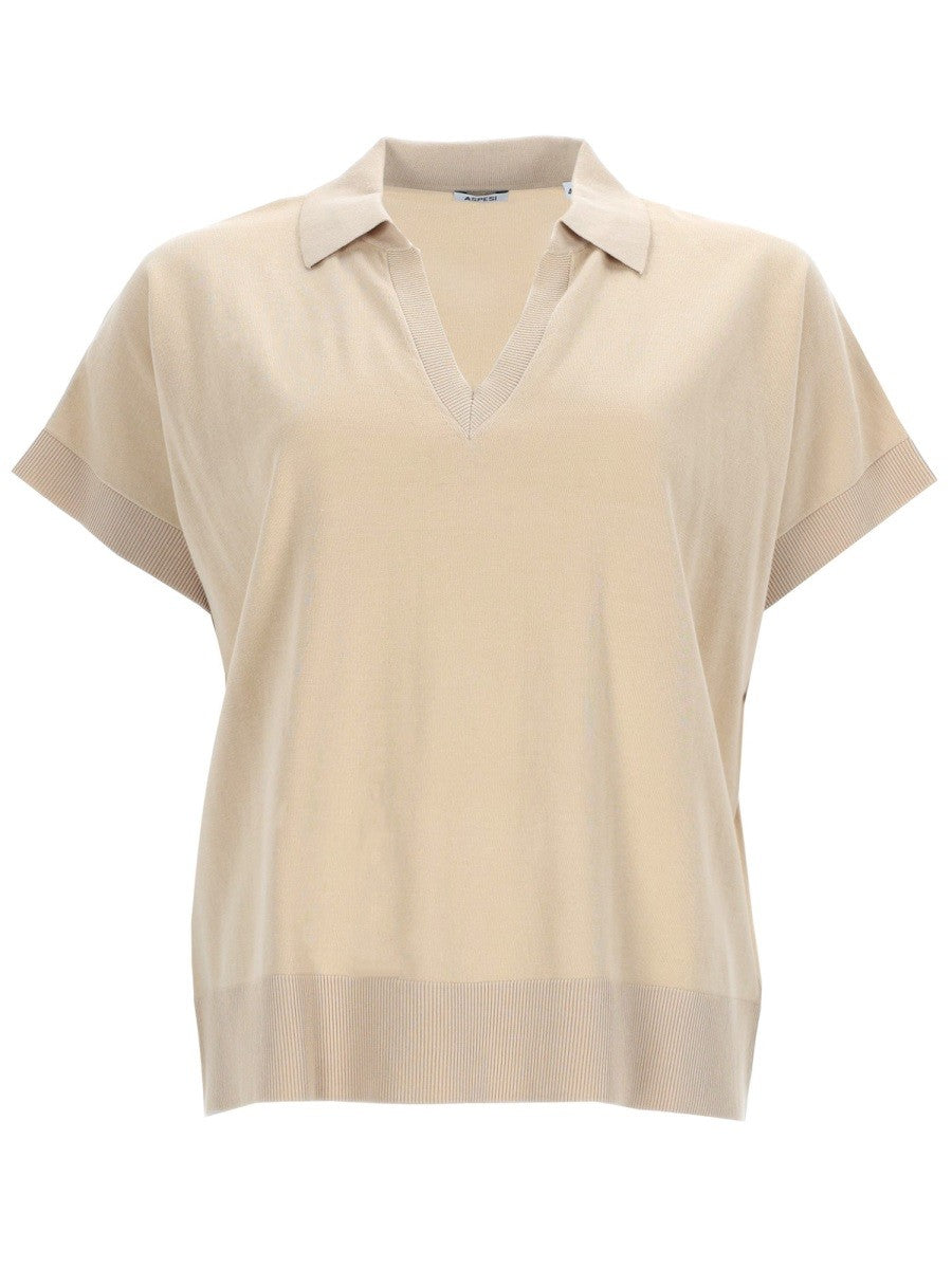 ASPESI - Woman - Beige - POLO SHIRT