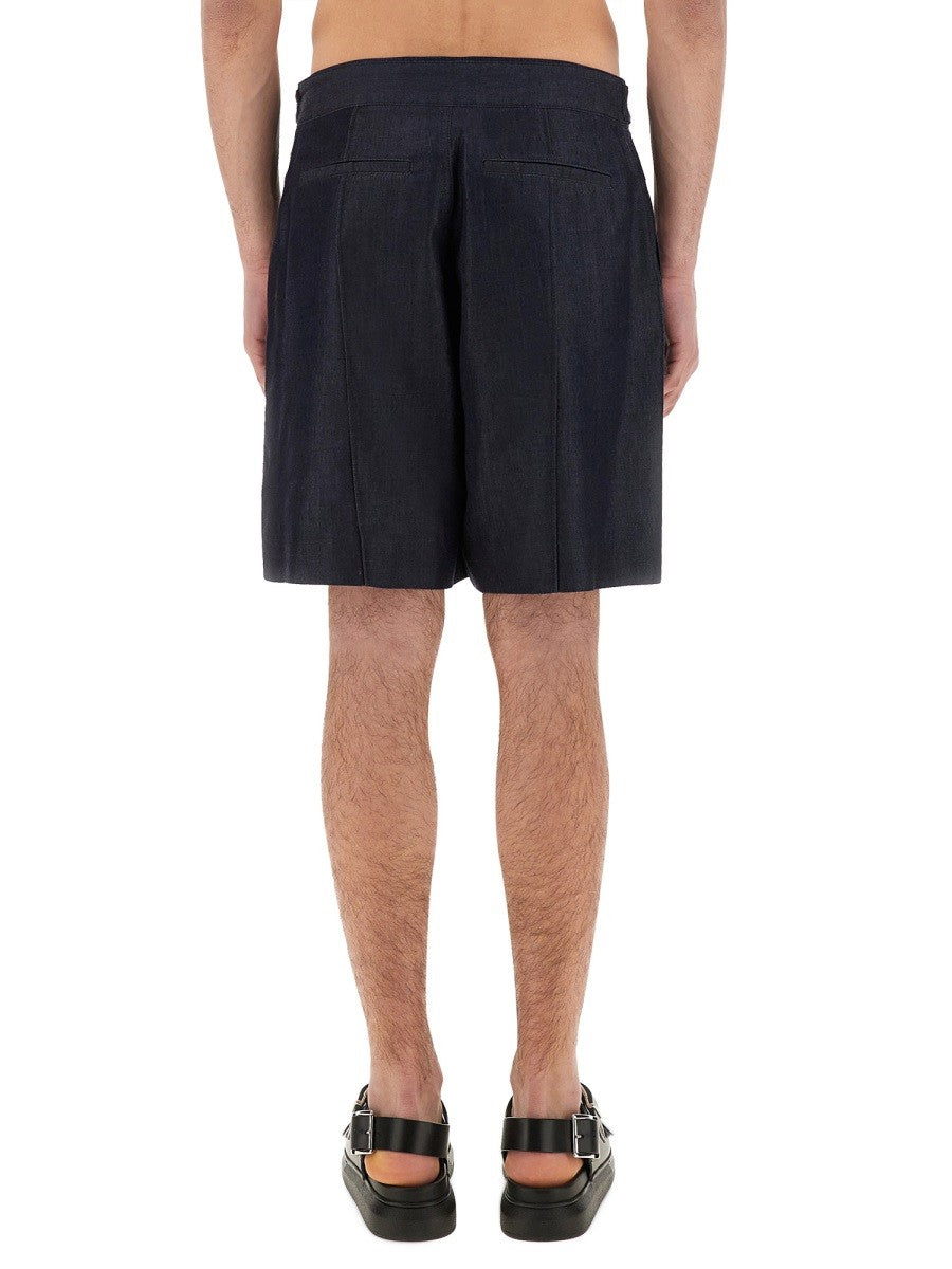 Alexander Mcqueen - Man - Blue - Shorts
