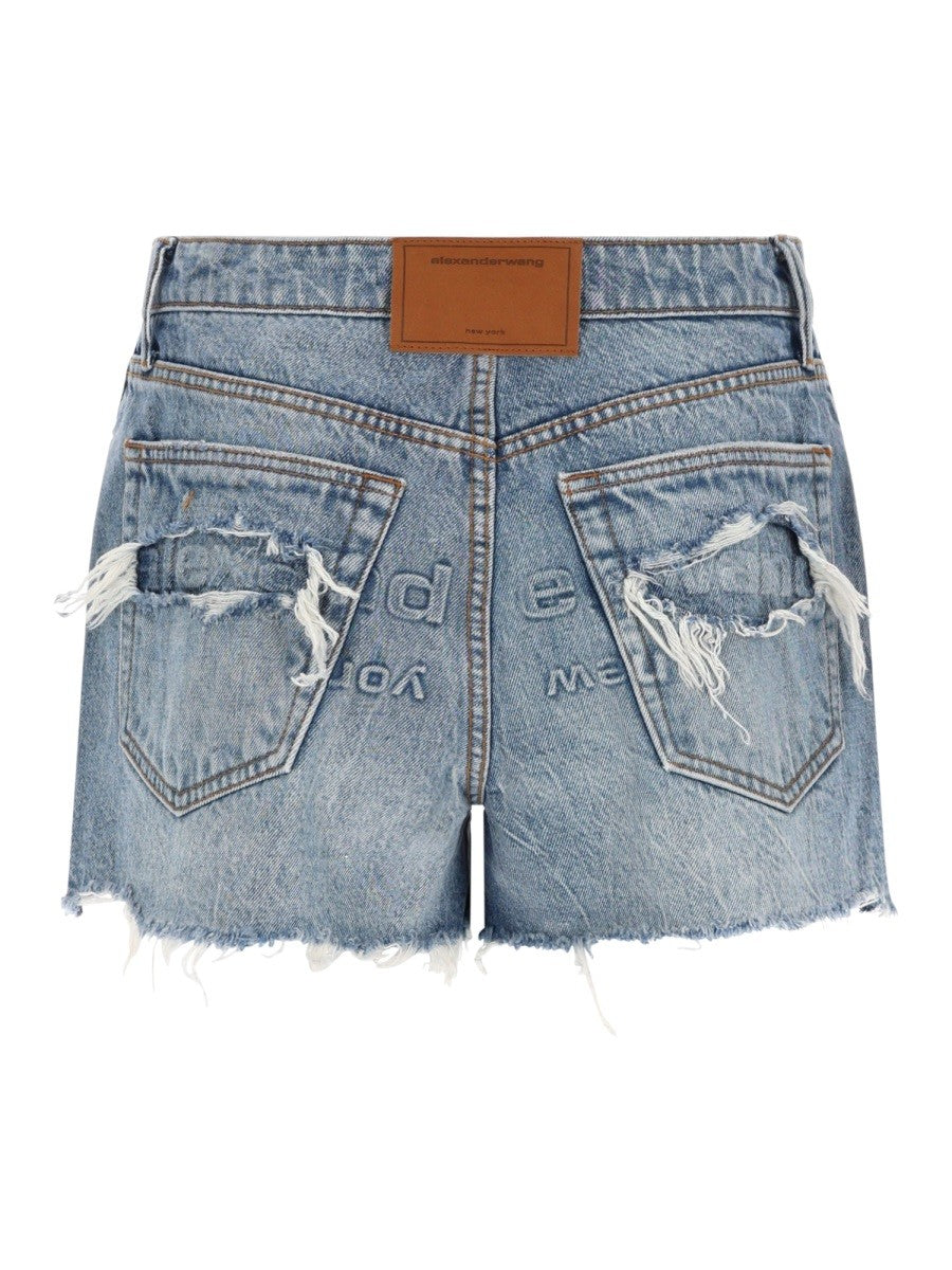 Alexander Wang - Woman - Blue - Shorts