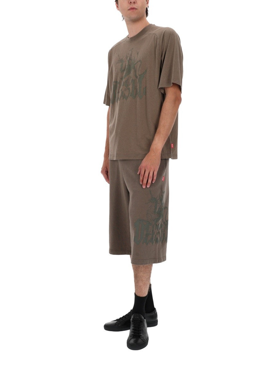 Diesel - Man - Brown - Shorts