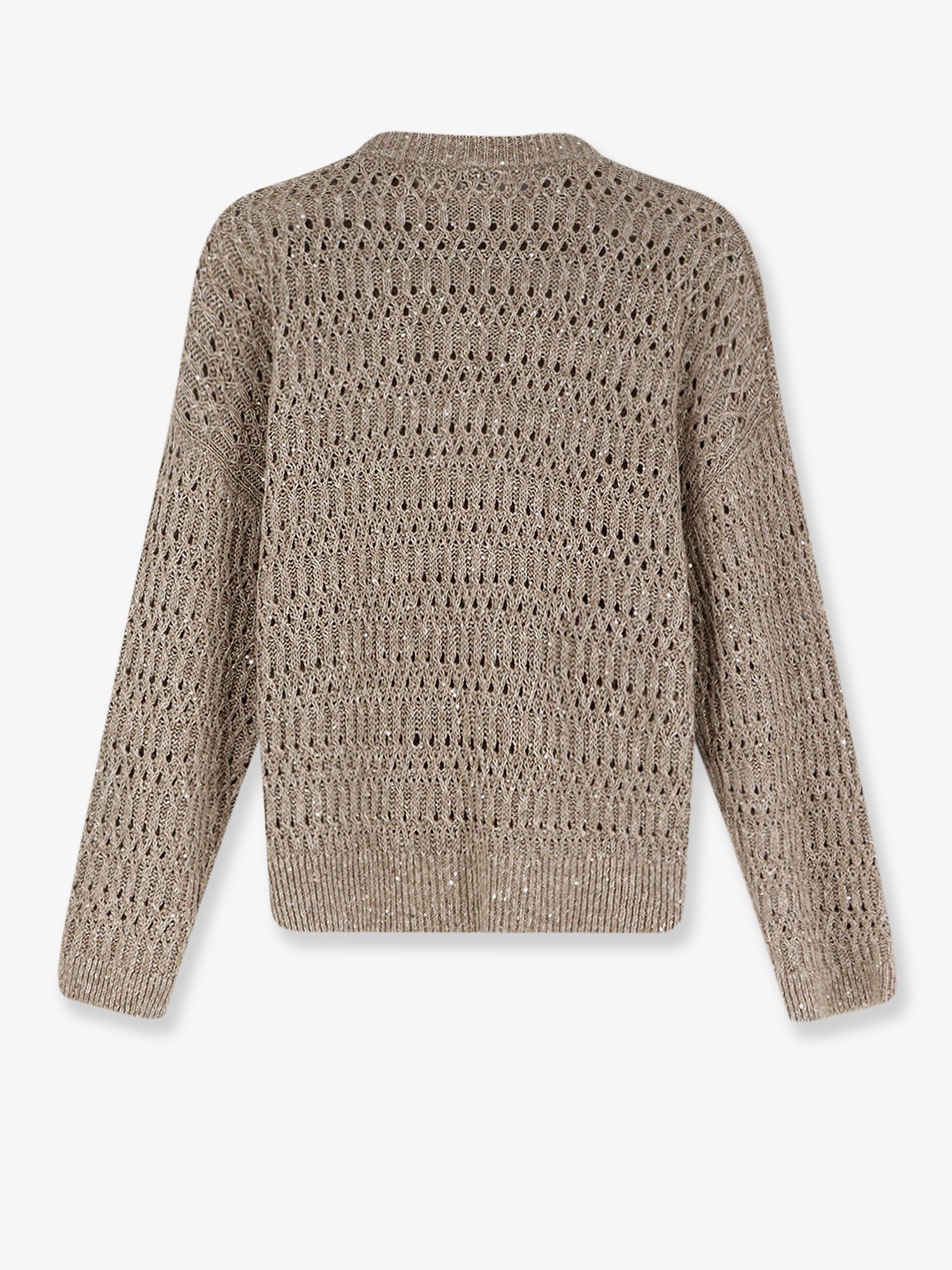 Brunello Cucinelli - Woman - Beige - Knit Sweater