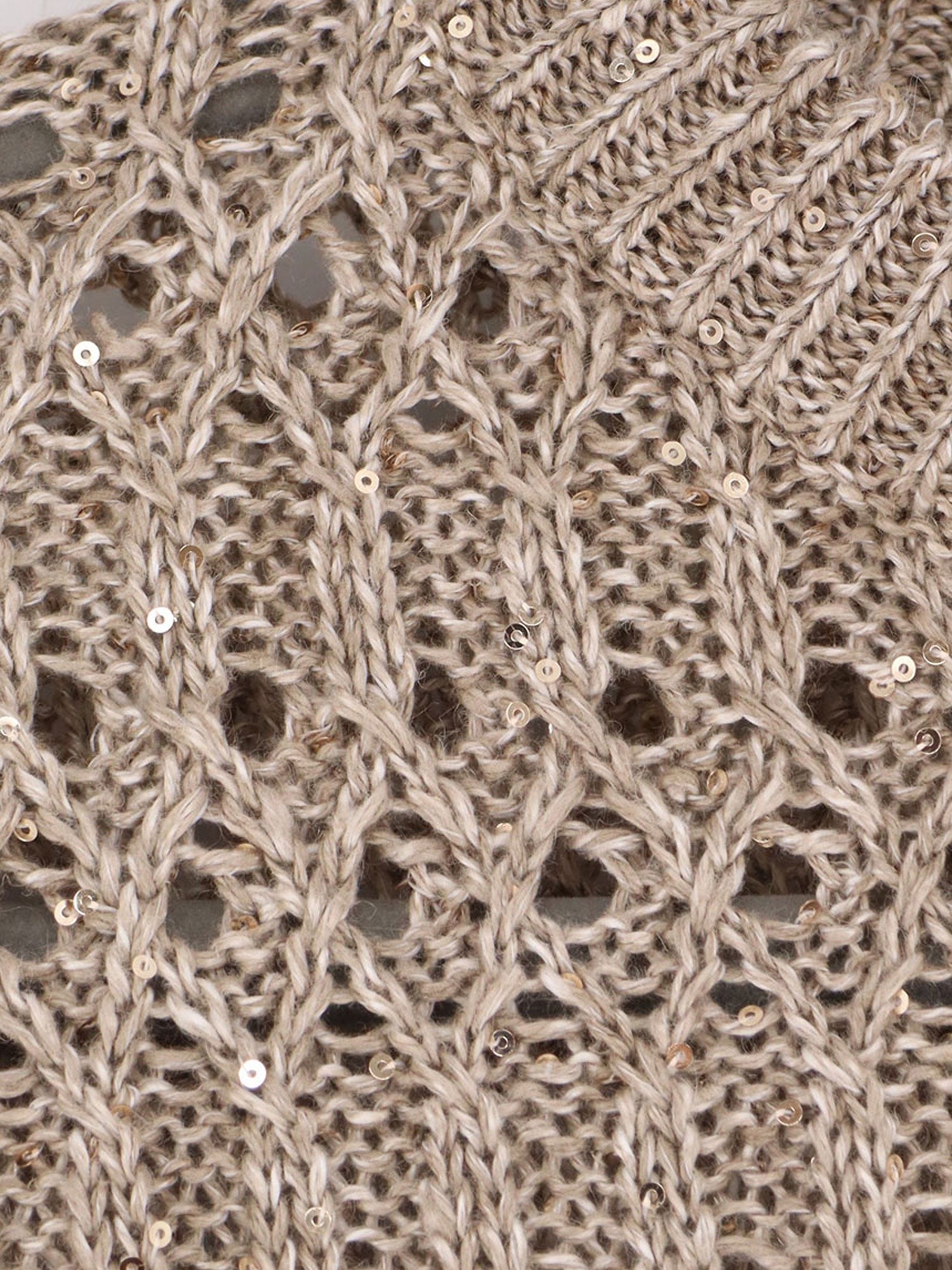 Brunello Cucinelli - Woman - Beige - Knit Sweater
