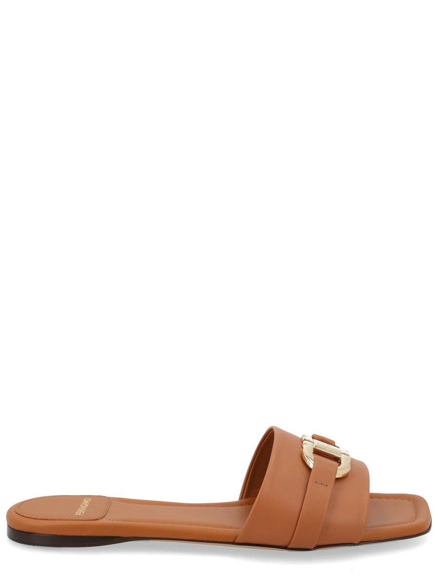 Ferragamo - Woman - Brown - Flat