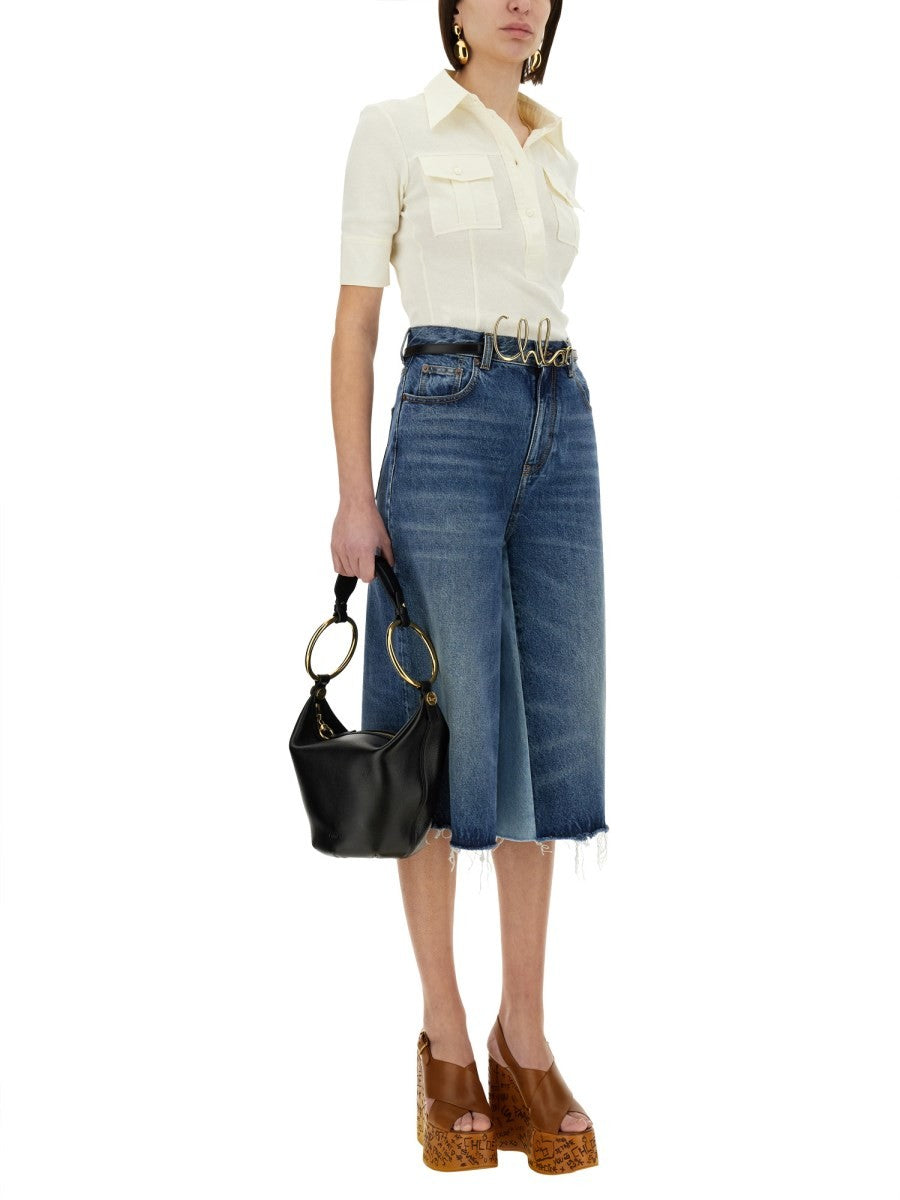 CHLOÉ - Woman - White - POLO SHIRTS