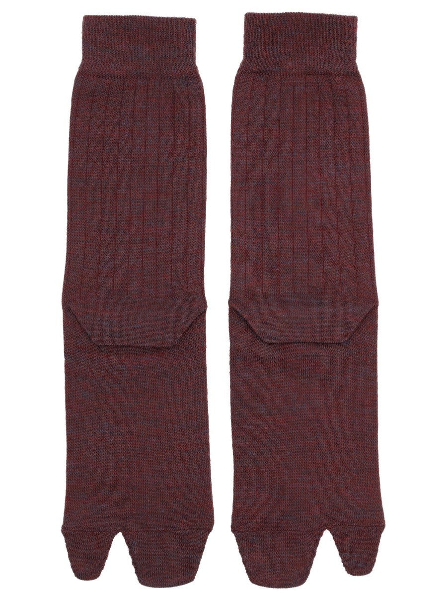 Maison Margiela - Woman - Red - Socks