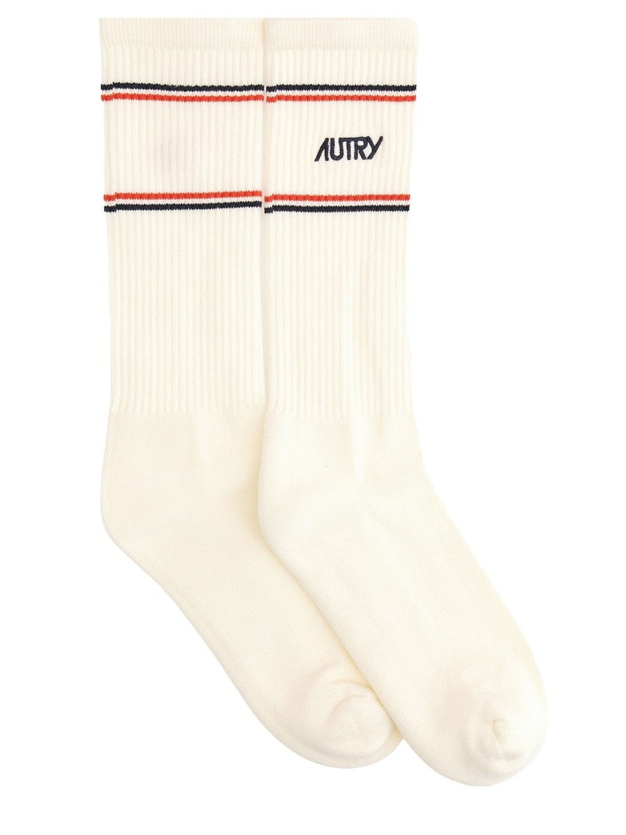 AUTRY X MAISON KITSUNÉ - Unisex - White - Socks