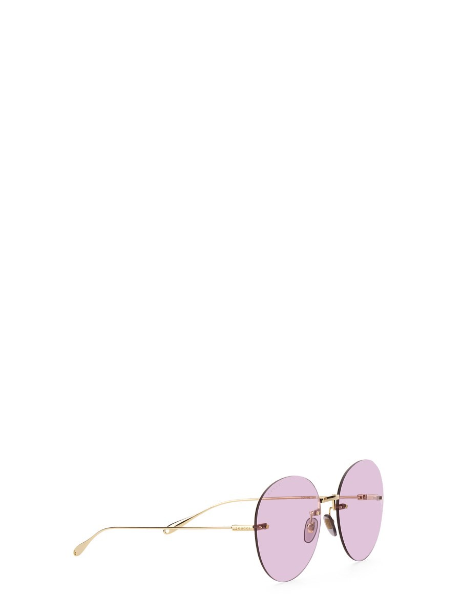 Gucci - Woman - Gold - Sunglasse