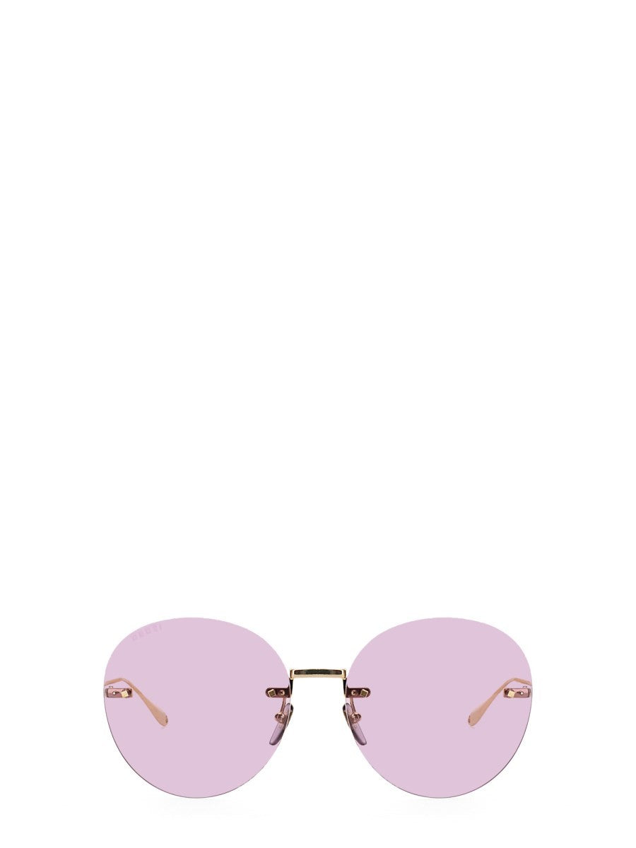Gucci - Woman - Gold - Sunglasse