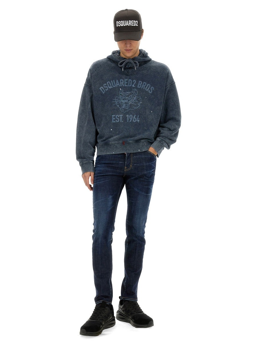Dsquared - Man - Blue - Sweatshirt