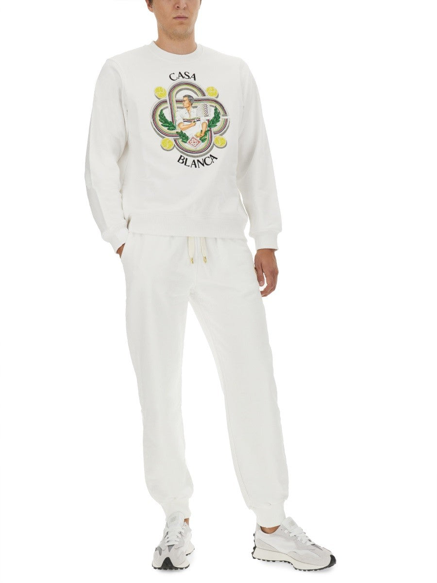 CASABLANCA - Man - White - Sweatshirt