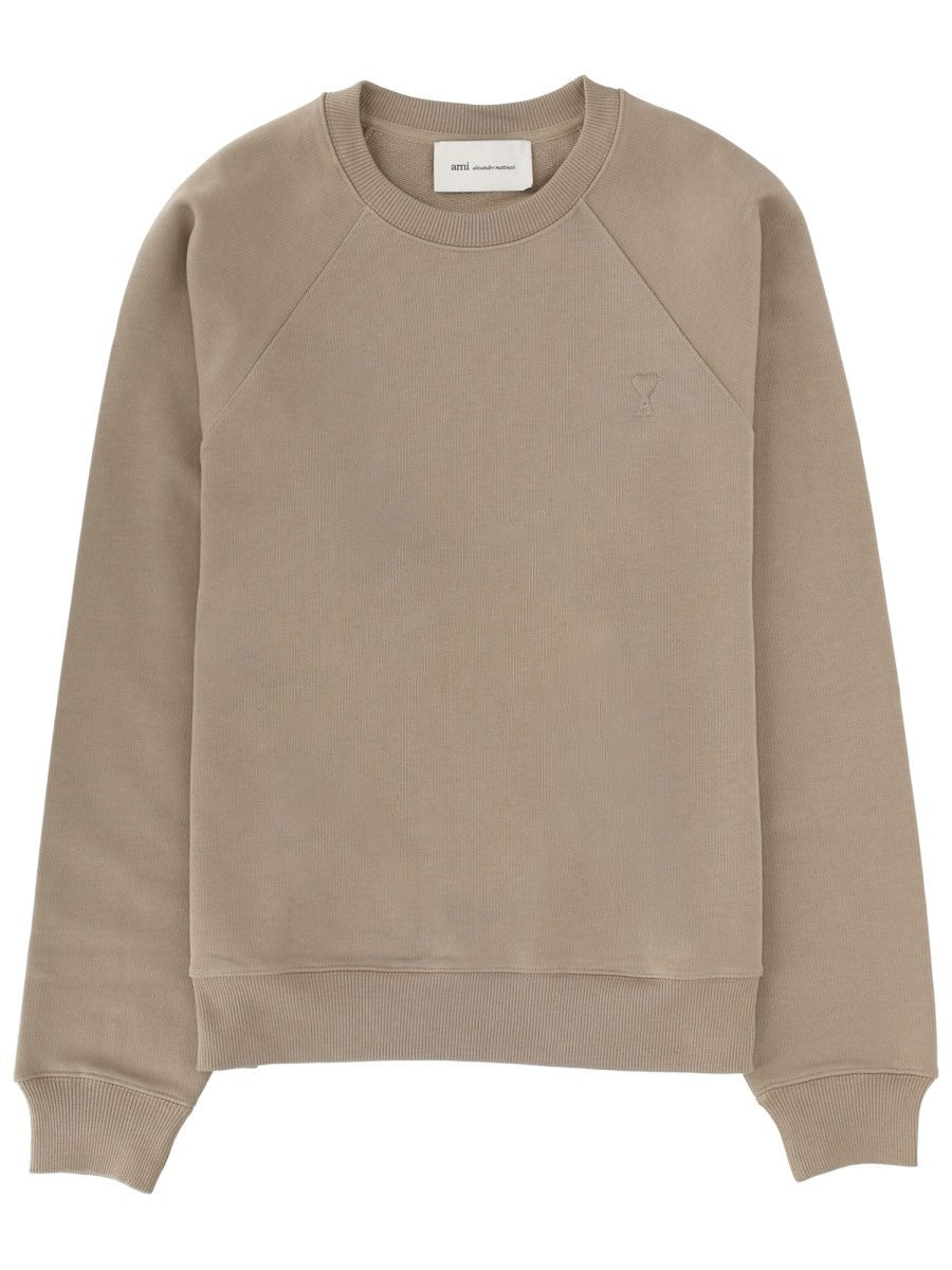 AMI PARIS - Man - Beige - Sweatshirt