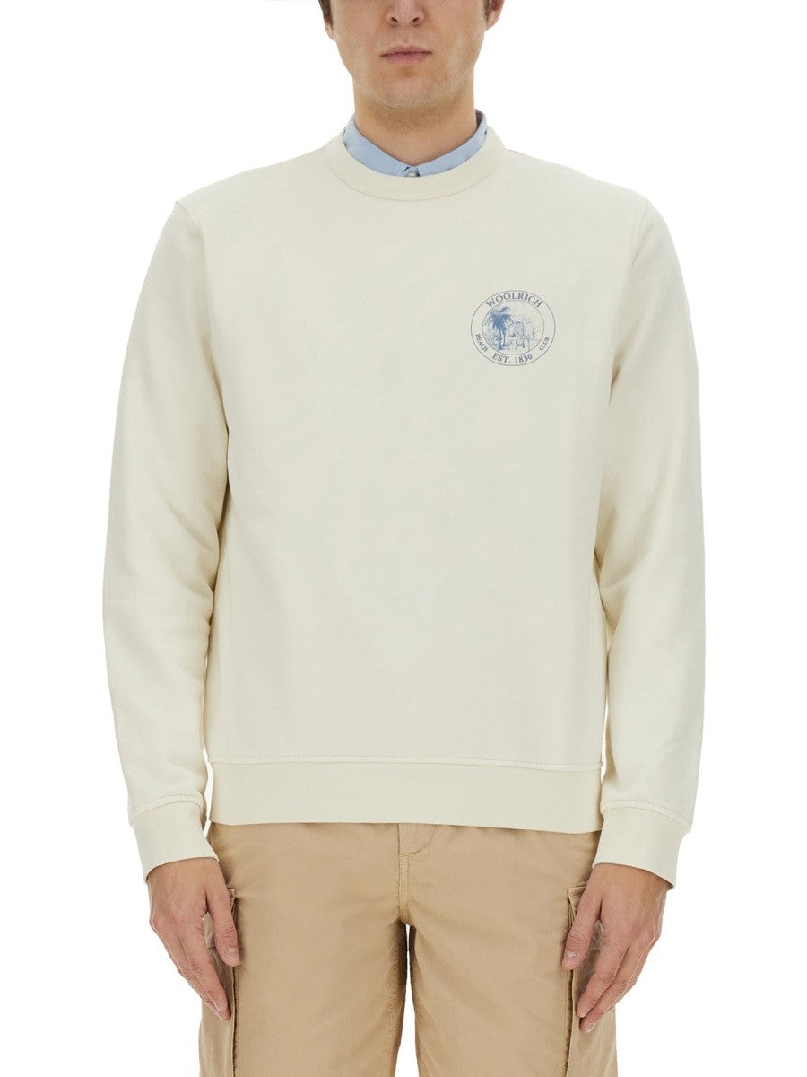 Woolrich - Man - White - Sweatshirt