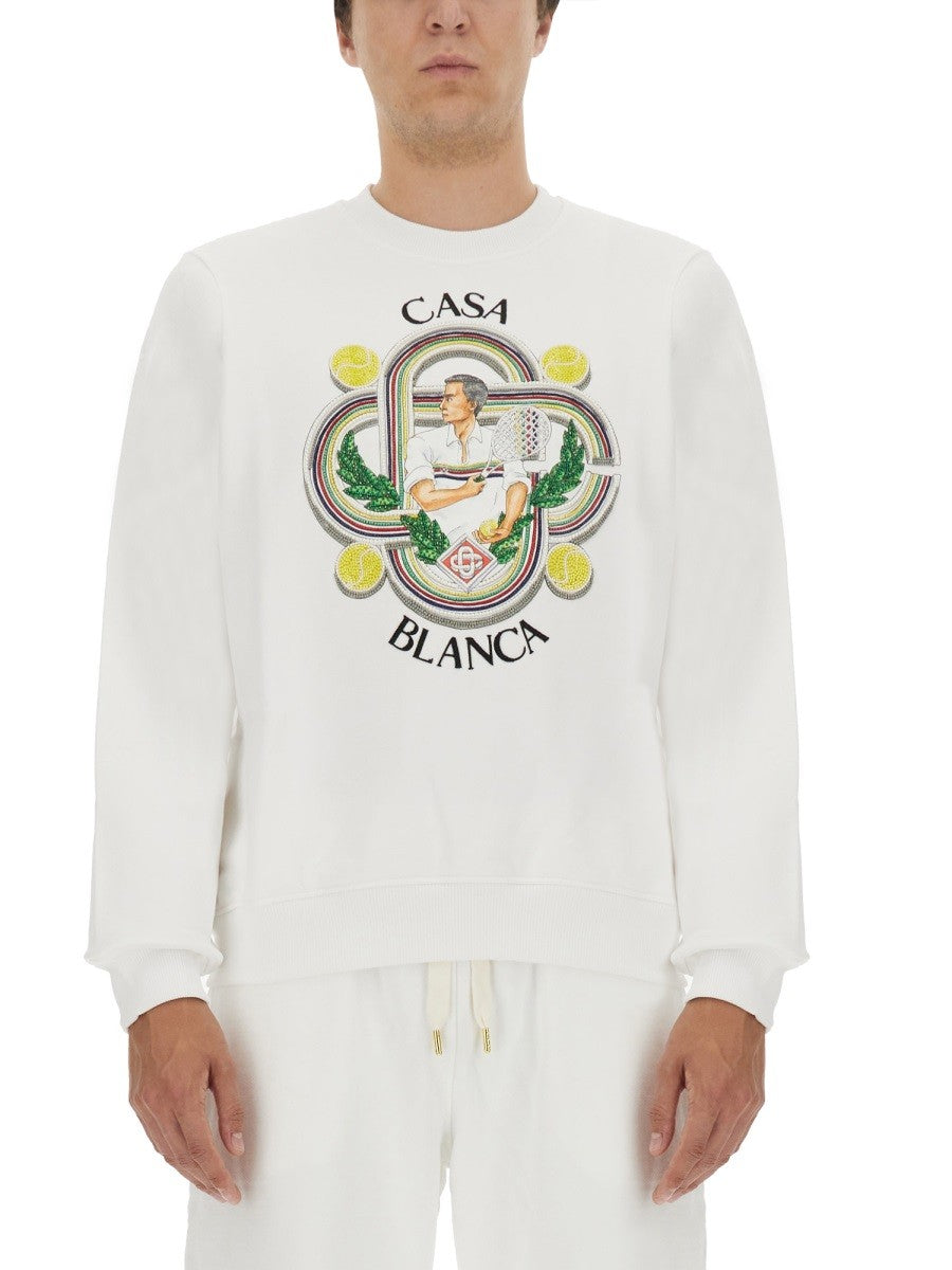 CASABLANCA - Man - White - Sweatshirt