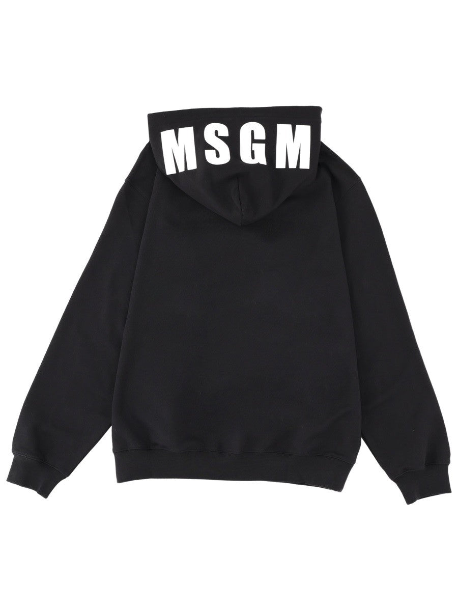 msgm - Man - Black - Sweatshirt