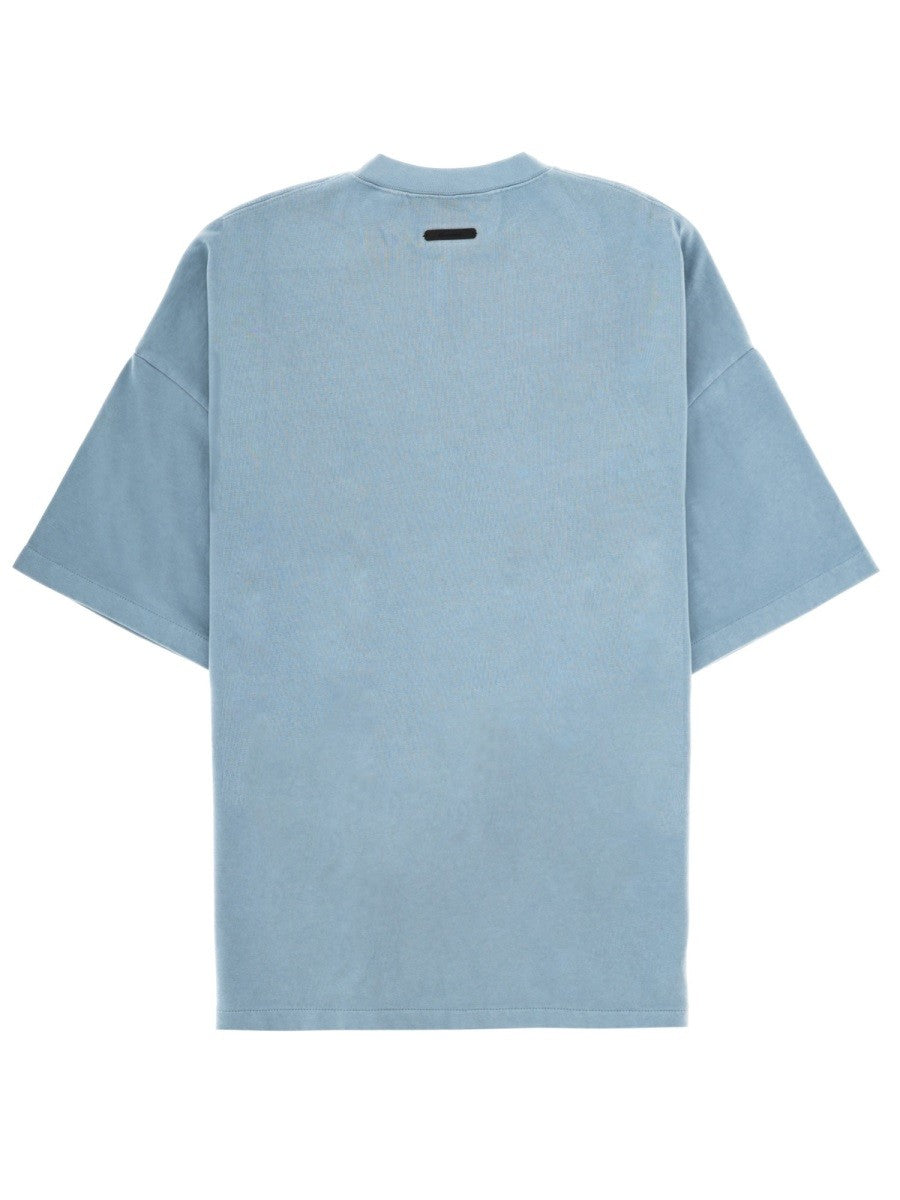 FEAR OF GOD ESSENTIALS - Man - Blue - T-shirt