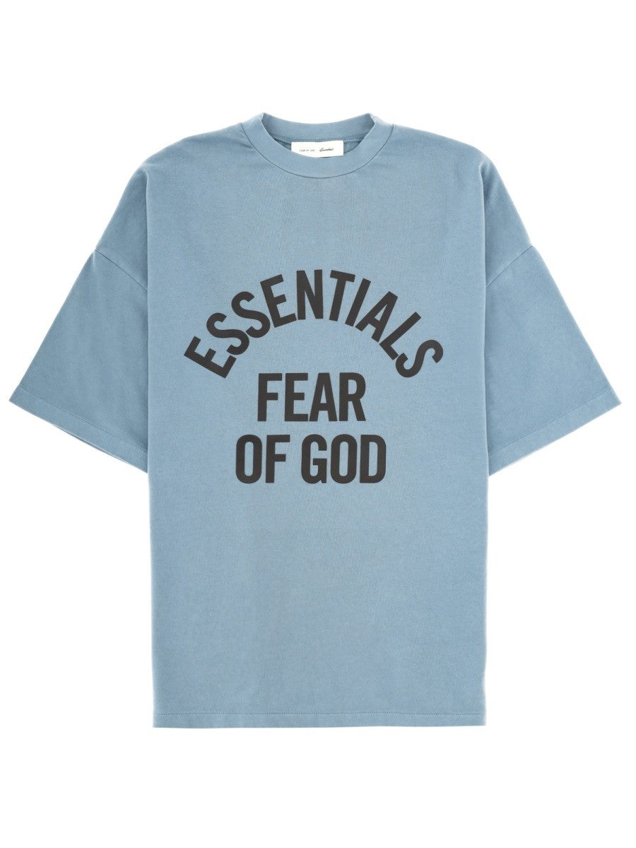 FEAR OF GOD ESSENTIALS - Man - Blue - T-shirt