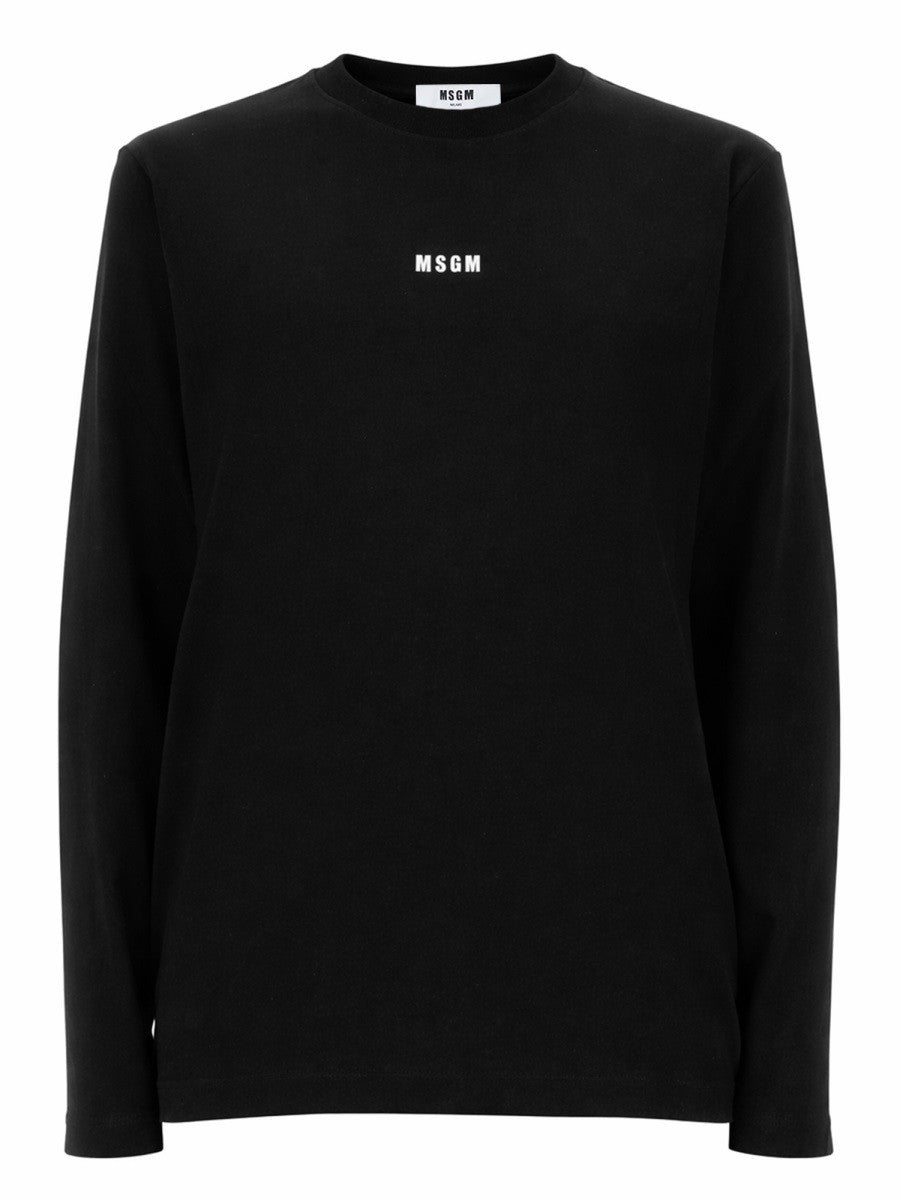 msgm - Woman - Black - T-shirt