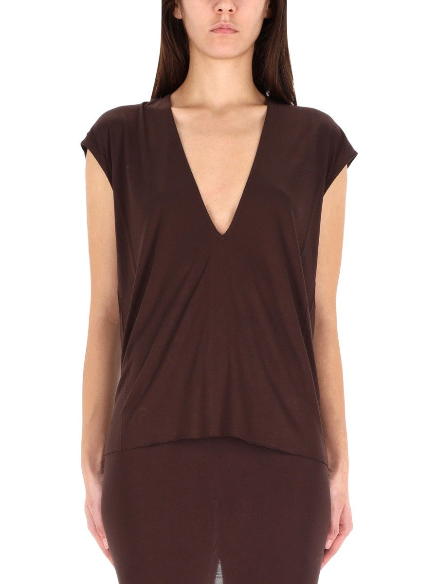 RICK OWENS LILIES - Woman - Brown - T-shirt