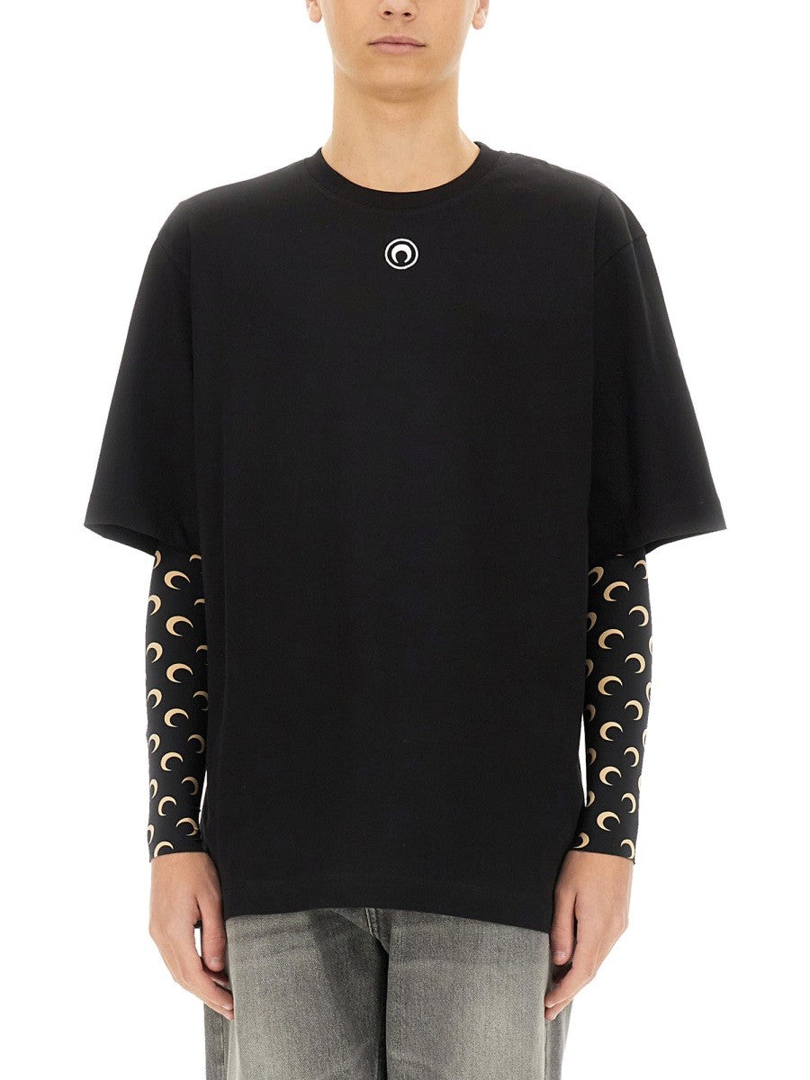 MARINE SERRE - Man - Black - T-shirt
