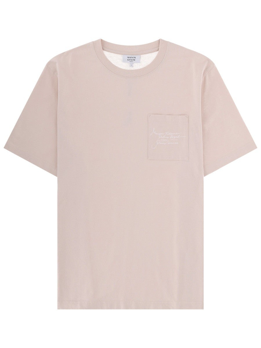 Maison Kitsune - Man - Pink - T-shirt