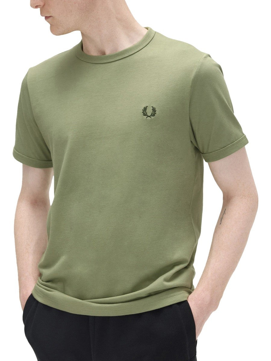 FRED PERRY - Man - Green - T-shirt
