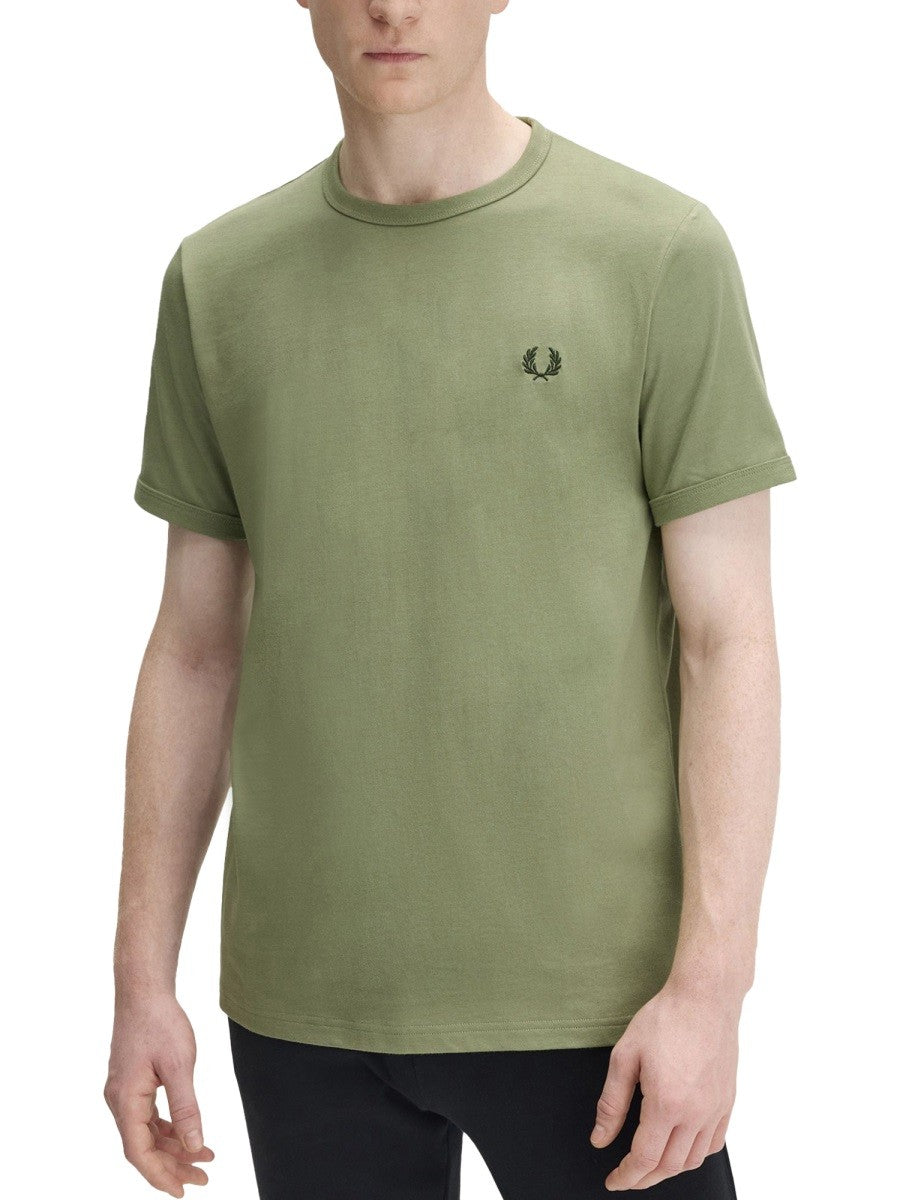 FRED PERRY - Man - Green - T-shirt