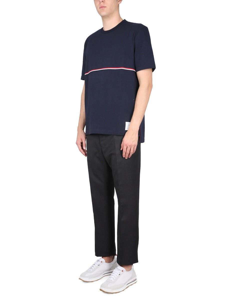 THOM BROWNE - Man - Blue - T-shirt