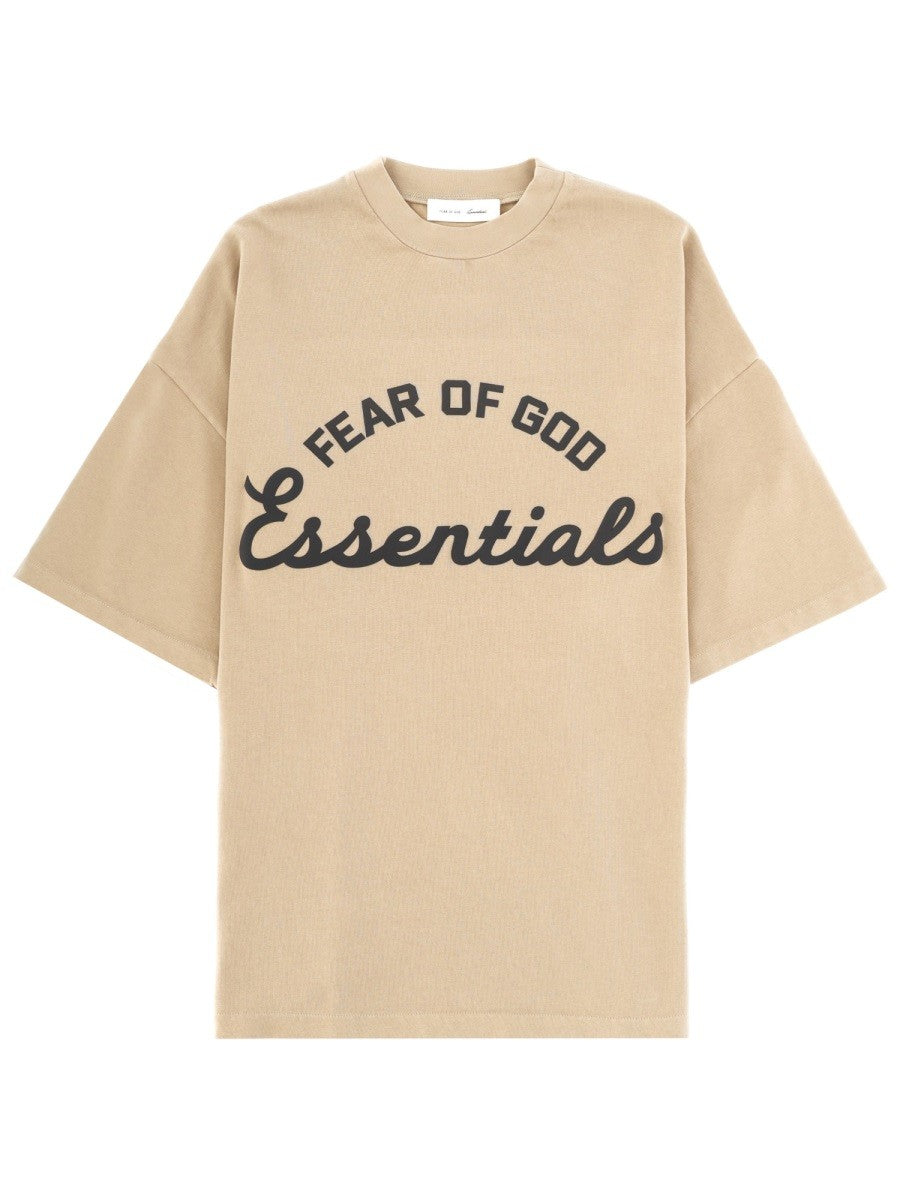 FEAR OF GOD ESSENTIALS - Man - Beige - T-shirt