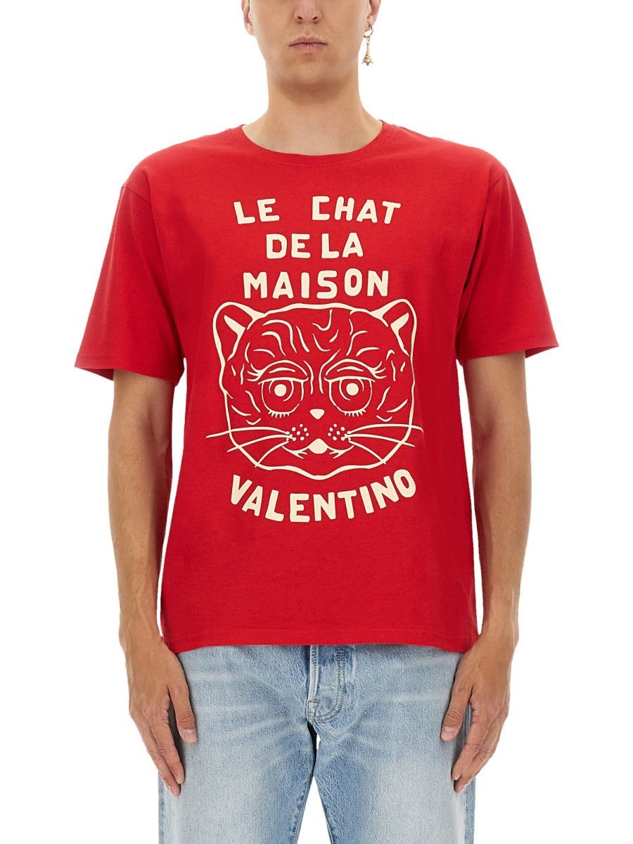 Valentino - Man - Red - T-shirt
