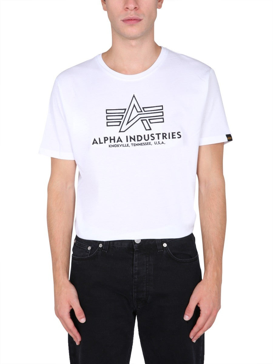 ALPHA INDUSTRIES - Man - White - T-shirt