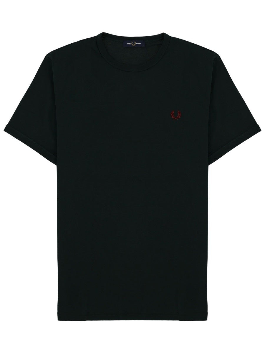 FRED PERRY - Man - Green - T-shirt