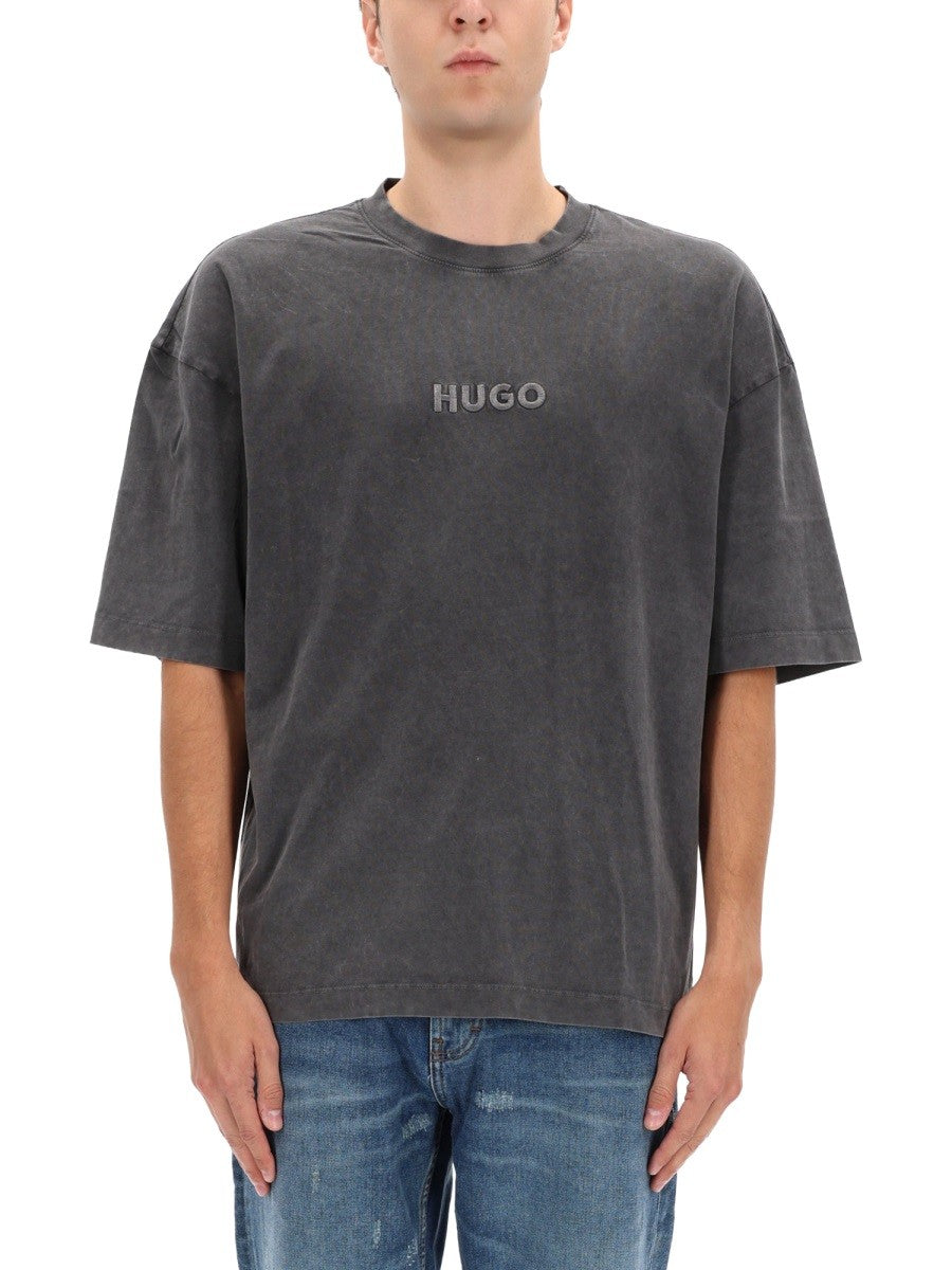 Hugo - Man - Grey - T-shirt