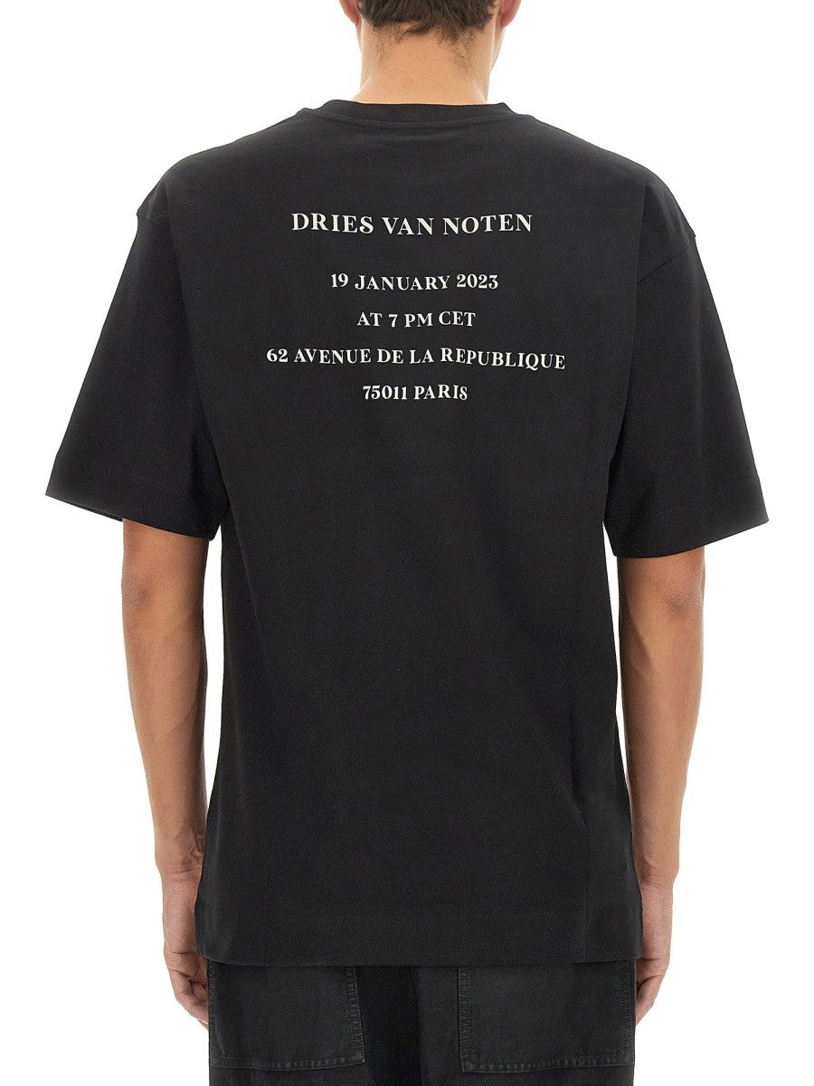 Dries Van Noten - Man - Black - T-shirt