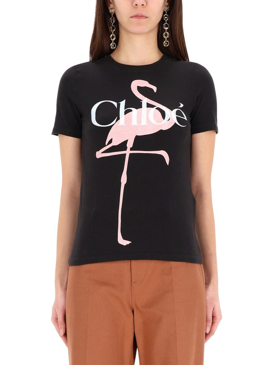CHLOÉ - Woman - Black - T-shirt