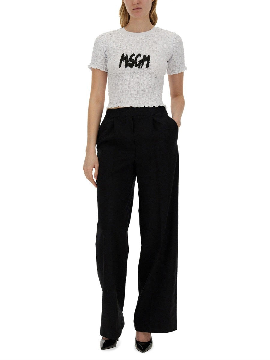msgm - Woman - White - T-shirt