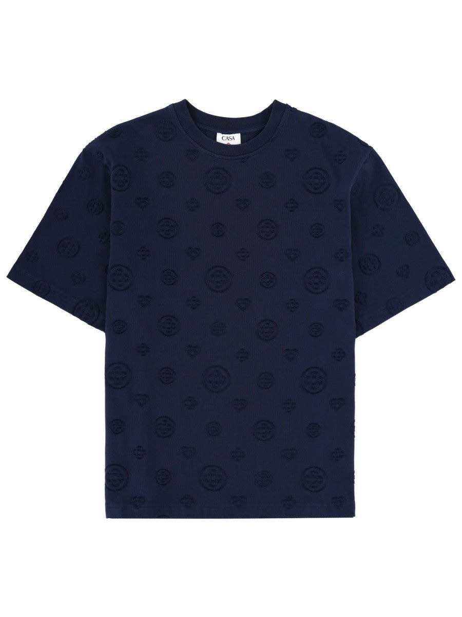 CASABLANCA - Man - Blue - T-shirt