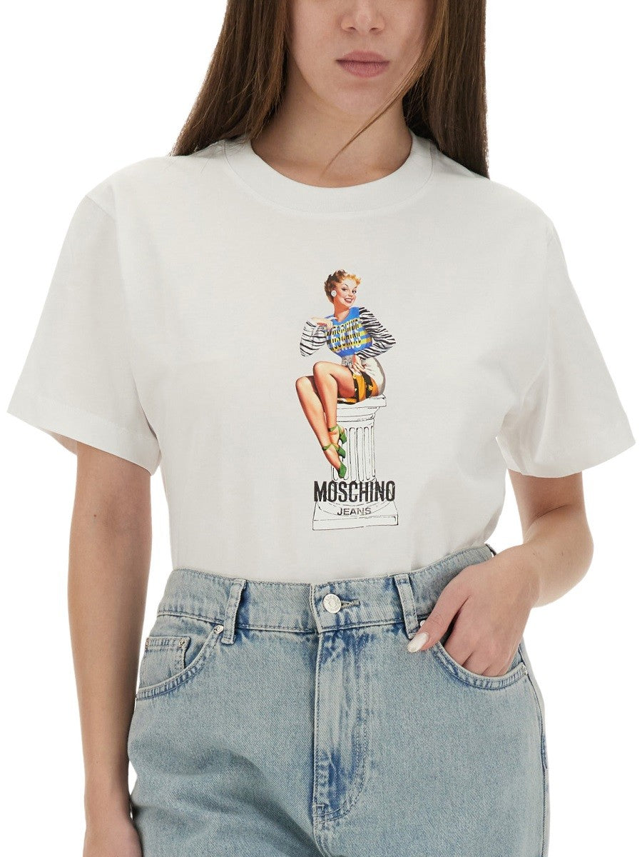 MOSCHINO JEANS - Woman - White - T-shirt